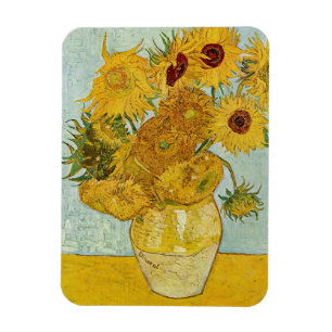 Vincent Van Gogh - Vase with Twelve Sunflowers Magnet
