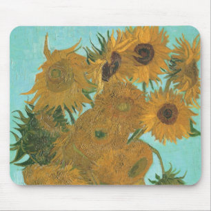 Vincent van Gogh - Vase with Twelve Sunflowers Mouse Pad