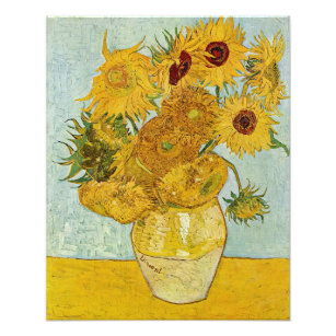 Vincent Van Gogh - Vase with Twelve Sunflowers Photo Print