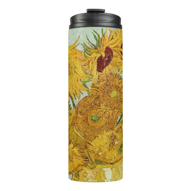 Vincent Van Gogh - Vase with Twelve Sunflowers Thermal Tumbler (Front)