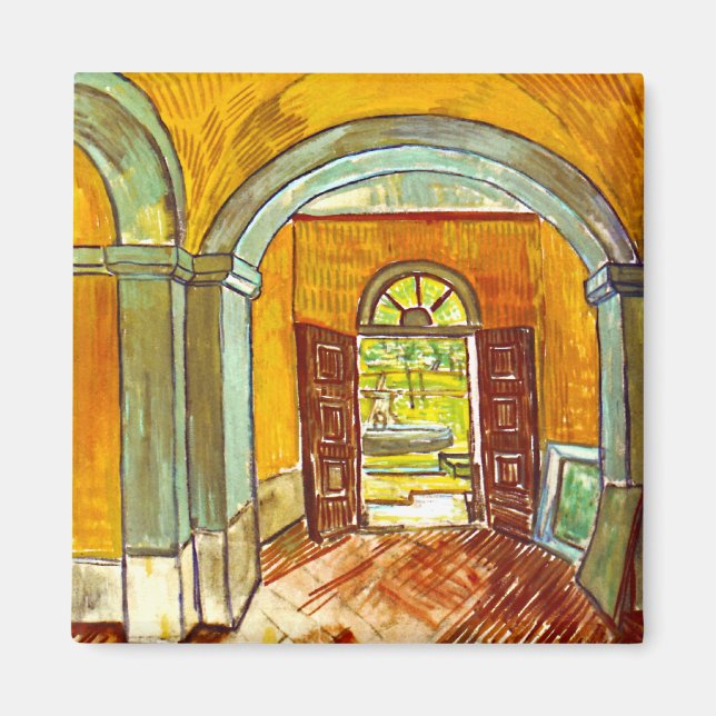 Vincent Van Gogh - Vestibule Of The Asylum Magnet (Front)