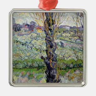 Vincent van Gogh   View of Arles, 1889 Metal Tree Decoration
