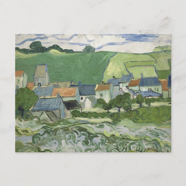 Vincent van Gogh - View of Auvers Postcard (Front)