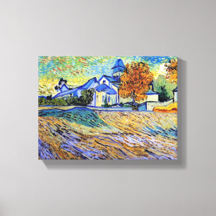 Vincent Van Gogh - View of the Asylum and Chapel Canvas Print