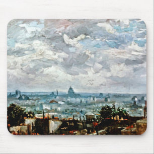 Vincent Van Gogh - View Of The Roofs Of Paris Mouse Pad