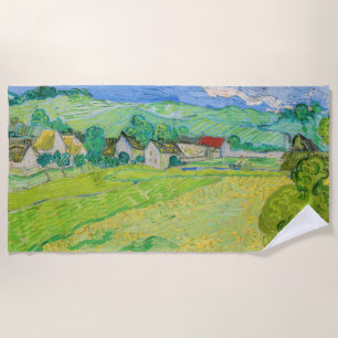 Vincent van Gogh - View of Vessenots near Auvers Beach Towel