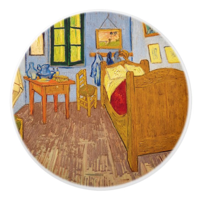 Vincent van Gogh - Vincent's Bedroom in Arles Ceramic Knob (Front)