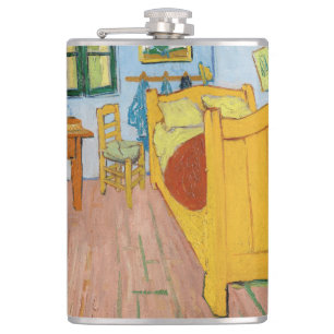 Vincent Van Gogh - Vincent's Bedroom in Arles Hip Flask