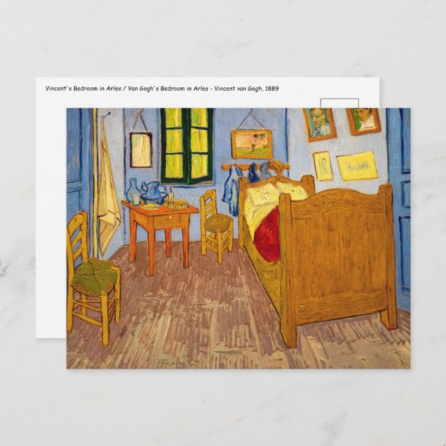 Vincent van Gogh - Vincent's Bedroom in Arles Postcard (Front/Back)
