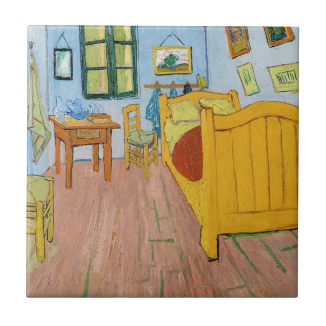 Vincent Van Gogh - Vincent's Bedroom in Arles Tile (Front)