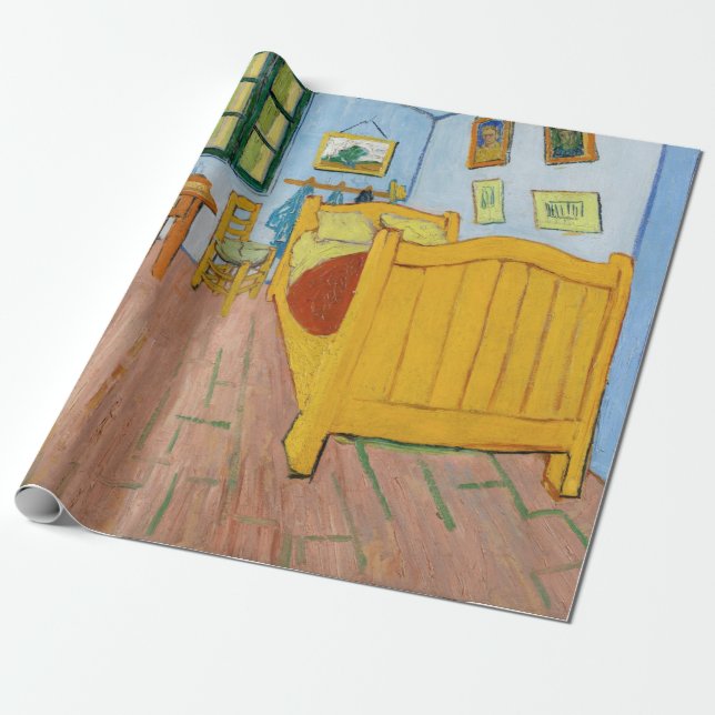Vincent Van Gogh - Vincent's Bedroom in Arles Wrapping Paper (Unrolled)