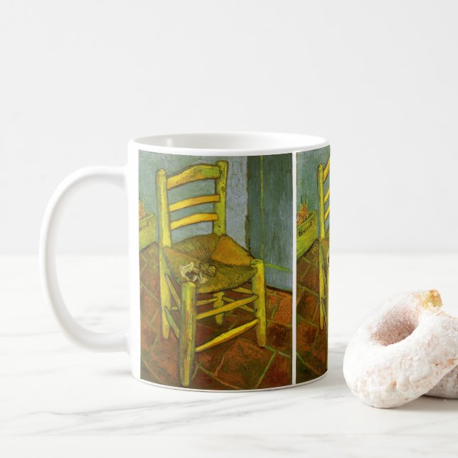 Vincent van Gogh - Vincent's Chair with His Pipe Coffee Mug (With Donut)