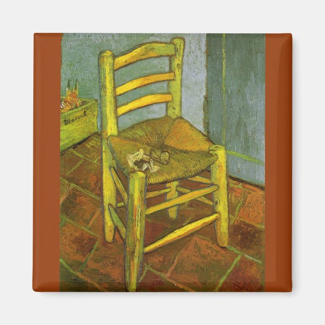 Vincent van Gogh - Vincent's Chair with His Pipe Magnet (Front)