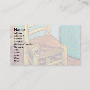 Vincent Van Gogh - Vincent's Chair With Pipe Business Card