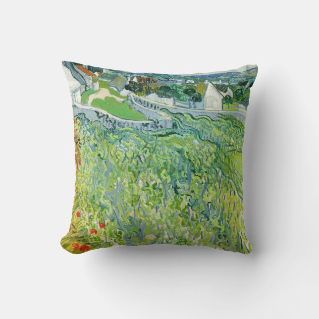 Vincent van Gogh - Vineyards at Auvers Cushion (Front)
