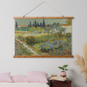 Vincent Van Gogh Vintage Garden at Arles Hanging Tapestry