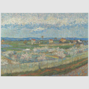 Vincent Van Gogh Vintage Peach Trees in Blossom Tissue Paper