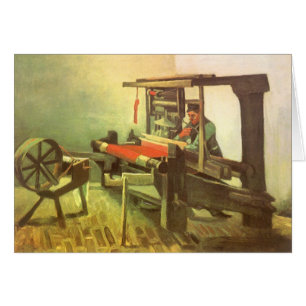 Vincent van Gogh Weaver Facing Left Spinning Wheel