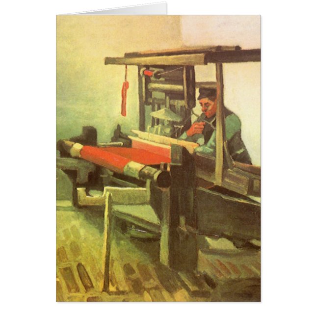 Vincent van Gogh Weaver Facing Left Spinning Wheel (Front)