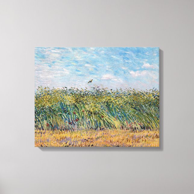 Vincent van Gogh - Wheat Field with a Lark Canvas Print (Front)