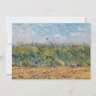 Vincent van Gogh - Wheat Field with a Lark Invitation