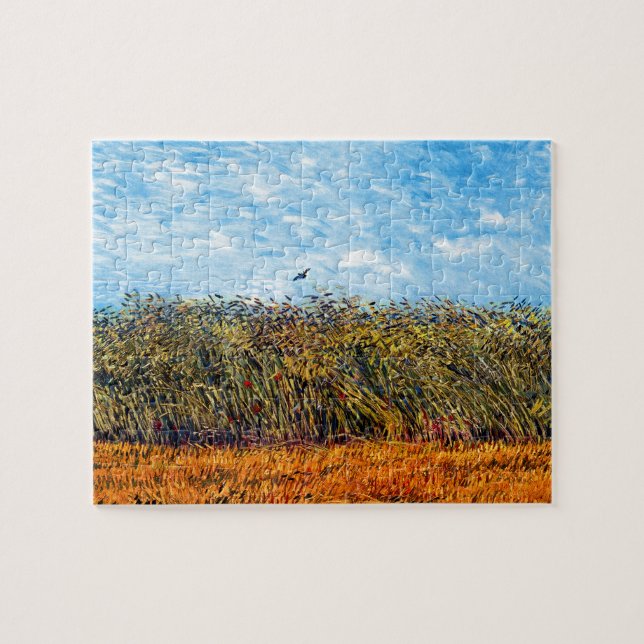 Vincent Van Gogh - Wheat Field With A Lark Jigsaw Puzzle (Horizontal)