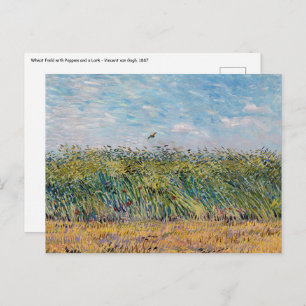 Vincent van Gogh - Wheat Field with a Lark Postcard