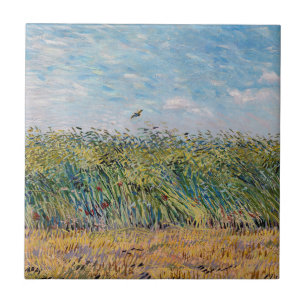 Vincent van Gogh - Wheat Field with a Lark Tile