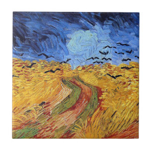 Vincent Van Gogh - Wheat Field with Black Crows Tile