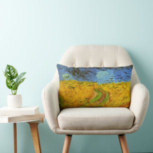 Vincent van Gogh Wheat Field with Crows Lumbar Cushion