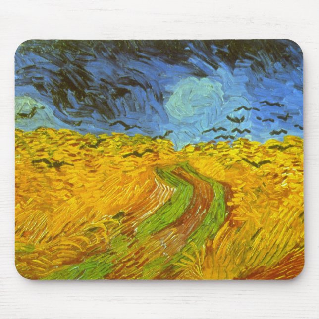 Vincent van Gogh Wheat Field with Crows Mouse Pad (Front)