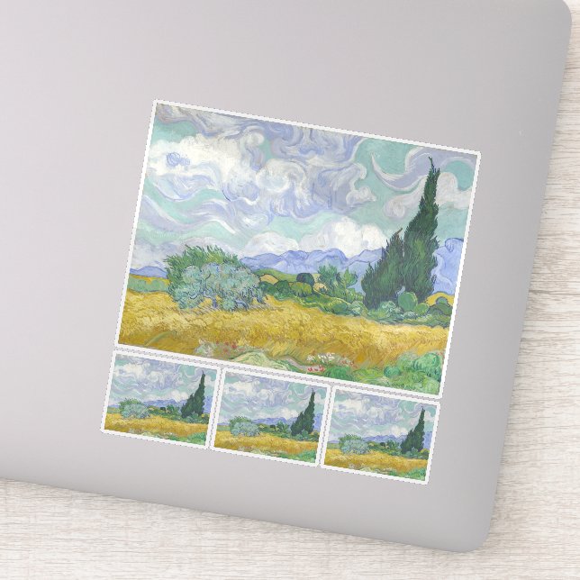 Vincent Van Gogh, Wheat Field with Cypresses (Detail)