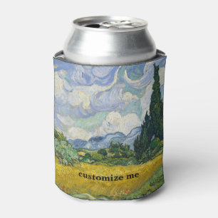 Vincent Van Gogh Wheat Field with Cypresses Custom Can Cooler