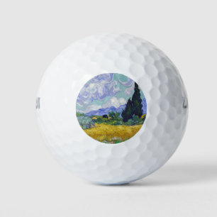 Vincent Van Gogh - Wheat Field with Cypresses Golf Balls