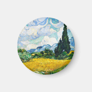Vincent Van Gogh Wheat Field with Cypresses Magnet