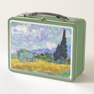 Vincent Van Gogh - Wheat Field with Cypresses Metal Lunch Box