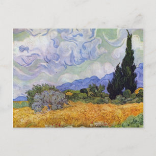 Vincent van Gogh - Wheat Field with Cypresses Postcard
