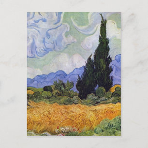 Vincent van Gogh - Wheat Field with Cypresses Postcard