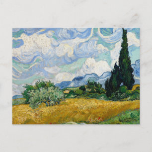 Vincent van Gogh - Wheat Field with Cypresses Postcard