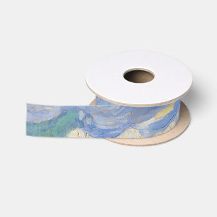 Vincent Van Gogh Wheat Field With Cypresses Satin Ribbon