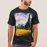 Vincent Van Gogh Wheat Field with Cypresses
