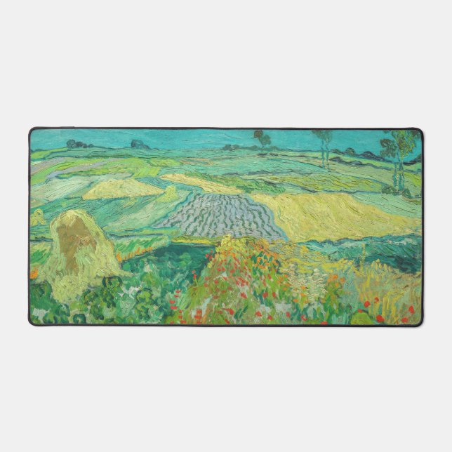 Vincent van Gogh - Wheat Fields near Auvers Desk Mat (Front)