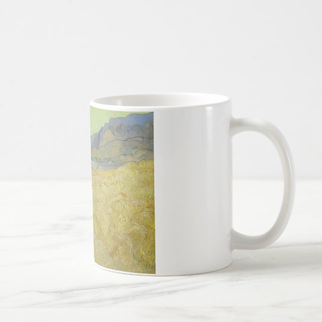 Vincent van Gogh - Wheatfield with a Reaper Coffee Mug (Right)