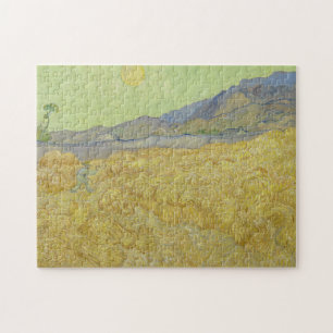 Vincent Van Gogh, Wheatfield With A Reaper Jigsaw Puzzle