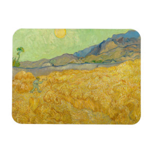Vincent van Gogh - Wheatfield with a Reaper Magnet