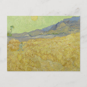 Vincent van Gogh - Wheatfield with a Reaper Postcard
