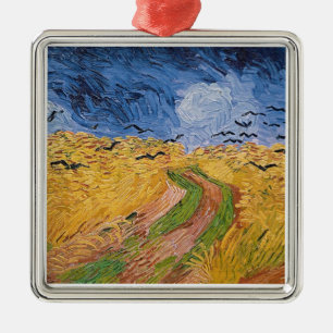 Vincent van Gogh Wheatfield with Crows, 1890 Metal Tree Decoration
