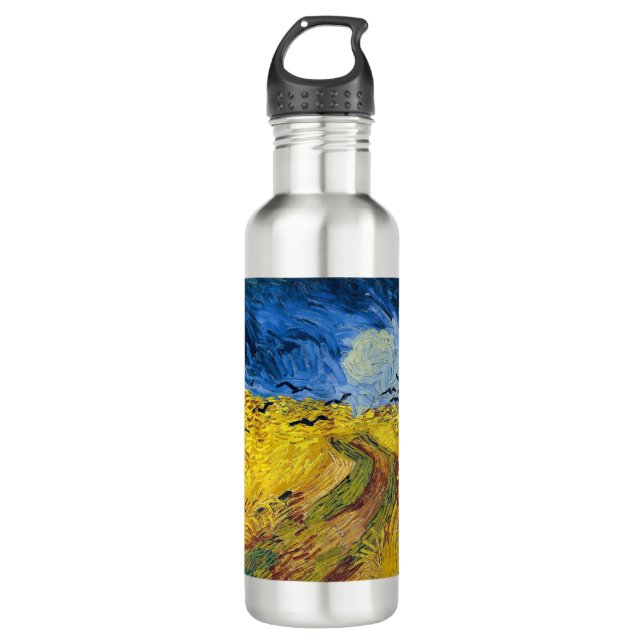 Vincent van Gogh - Wheatfield with Crows 710 Ml Water Bottle (Front)
