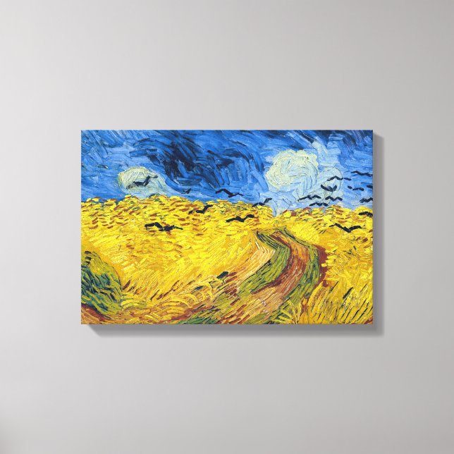 Vincent van Gogh - Wheatfield with Crows Canvas Print (Front)