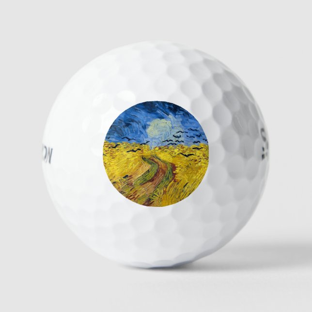 Vincent van Gogh - Wheatfield with Crows Golf Balls (Front)